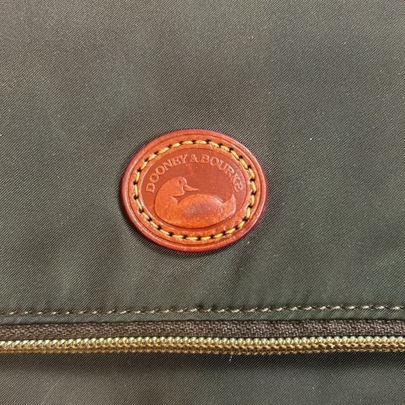 Dooney & Bourke Brown Fold-Over Magnetic Wristlet Bag - Picture 6 of 17